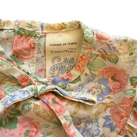 Robe fleurie volant et noeud - 12 mois