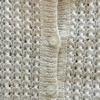 Gilet ajouré écru - 3 ans