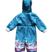 Combi pilote skieurs flocons bleue - 6 mois