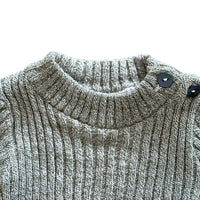 Pull vert chiné - 6 mois