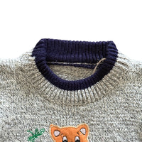 Pull chaton gris et noir - 2/3 ans