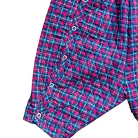 Combinaison molleton tartan - 6 mois