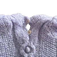 Pull torsadé lilas fluffy - 3 ans