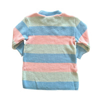Robe pull rayée pastel - 12 mois