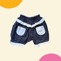 Ensemble chemisier + short pois marine - 18 mois