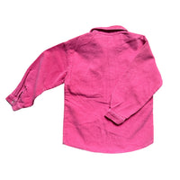 Chemise velours côtelé rose made in France - 4 ans