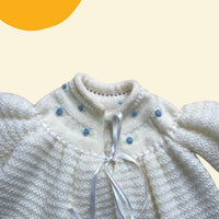 Cardigan cape fleurs brodées - 12/18 mois