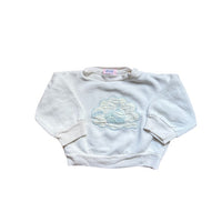 Sweat blanc patch brodé - 6 mois