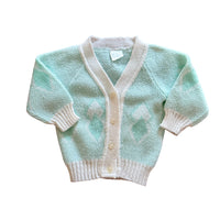 Gilet jacquard vert d'eau - 12 mois