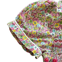 Robe fleurie smockée col claudine - 3 ans