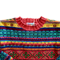 Pull années 90 multicolore - 8 ans