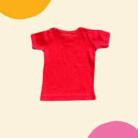 T-shirt Les Rêveurs rouge - 6 mois