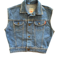Veste jean sans manches - 6 ans