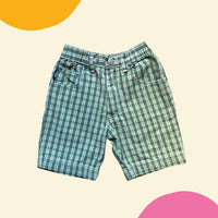 Short toile vert - 4/5 ans