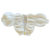 Gilet blanc manches bouffantes - 3 mois