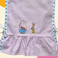 Top tablier lapin rose - 2/3 ans