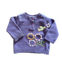 Pull maille violet - 6 mois