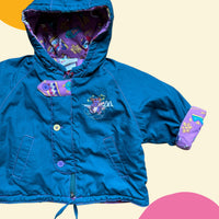 Veste bleu canard doublée - 12 mois