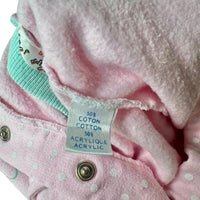 Combinaison rose à pois - 3 mois