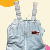 Salopette doublée bleu ciel - 24 mois