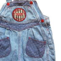 Salopette denim pois - 24 mois