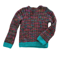 Pull multico près du corps - 6 ans