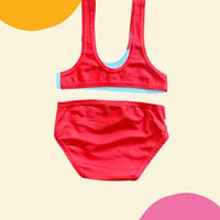 Maillot 2 pièces pêche poissons rouge - 24 mois