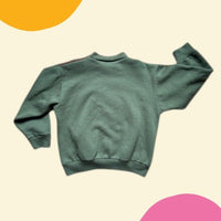 Sweat forêt colorblock vert et marron - 10 ans