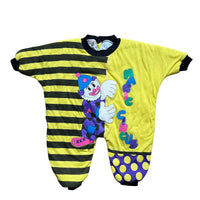 Combinaison rembourrée clown jaune - 18 mois