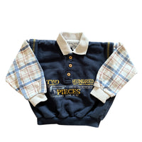 Sweat polo bi-matières - 24 mois