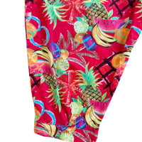 Combinaison fruits tropiques rouge - 8/10 ans