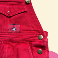 Salopette rouge années 90 - 12 mois