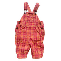 Salopette madras orange - 6 mois