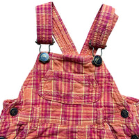 Salopette madras orange - 6 mois