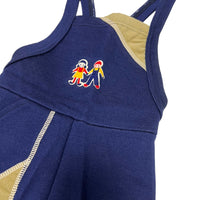 Salopette en maille marine 70's - 3 ans