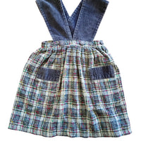 Robe tablier laineuse grise - 8 ans