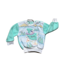 Sweat polaire brodé skieur - 12 mois