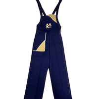 Salopette en maille marine 70's - 3 ans