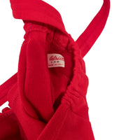 Salopette en maille rouge 70's - 4 ans