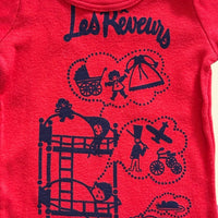 T-shirt Les Rêveurs rouge - 6 mois