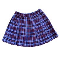 Jupe plissée carreaux violette - 5/6 ans