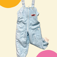 Salopette doublée bleu ciel - 24 mois