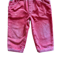 Salopette rayée velours côtelé rose - 24 mois