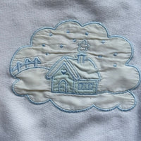 Sweat blanc patch brodé - 6 mois