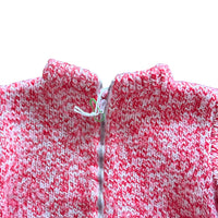 Pull rouge chiné - 6 mois