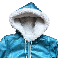 Combi pilote skieurs flocons bleue - 6 mois