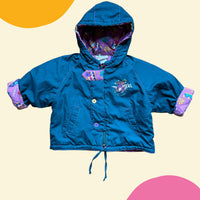 Veste bleu canard doublée - 12 mois