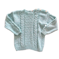 Pull torsadé bleu ciel chiné - 5 ans