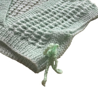 Boléro tricot vert pastel - 12 mois