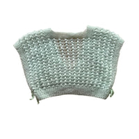 Boléro tricot vert pastel - 12 mois